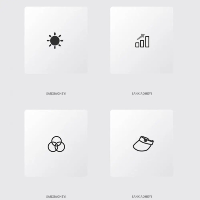 Sommersolbeskyttelseslue Sun Cap Fan Baseball Cap - Hvit