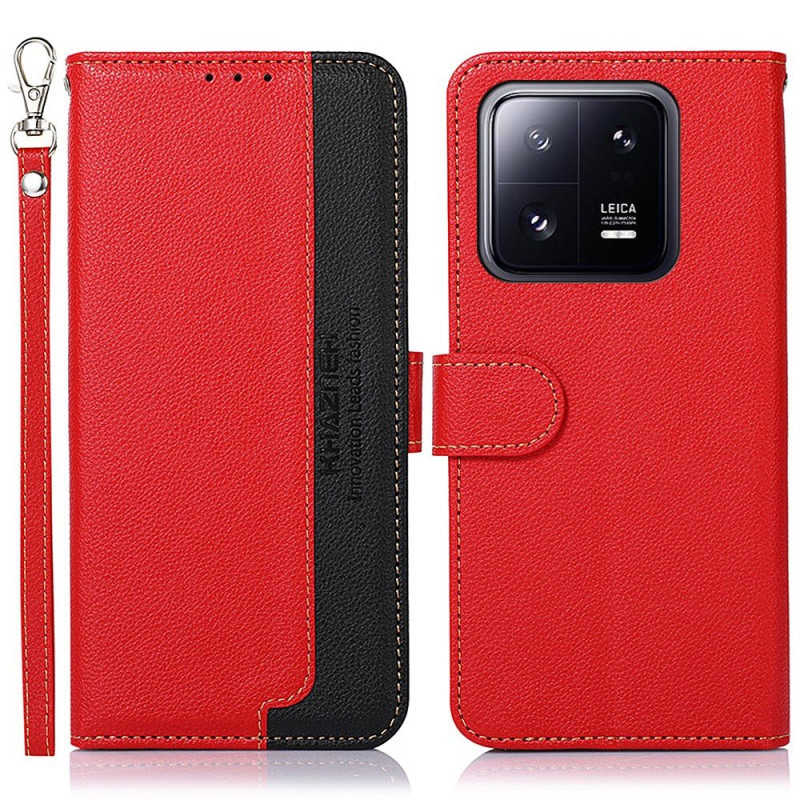 KHAZNEH Wallet case for Xiaomi 14 - Red/Black