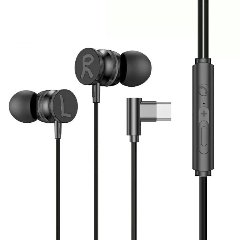 USB - C - kuulokkeet magneettisilla in - ear - pelikuulokkeilla - Musta