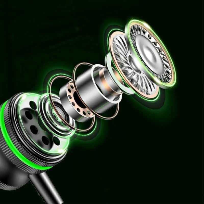 USB - C hovedtelefon med mikrofon magnetisk in - ear gaming - Rød