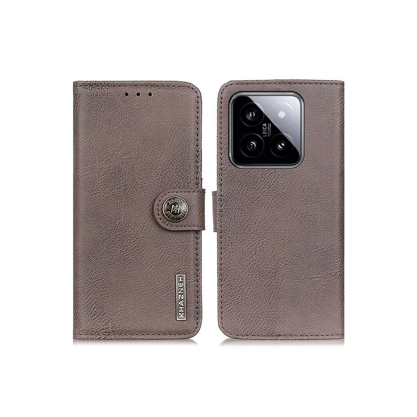 KHAZNEH Til Xiaomi 14 Case Shell Khaki