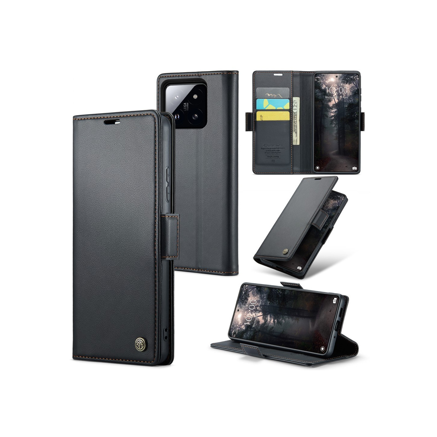 CASEME Retro Wallet Case for Xiaomi 14