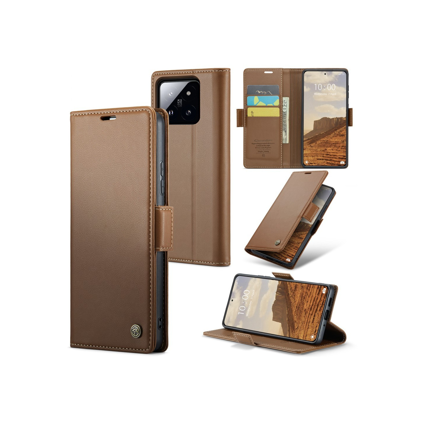 CASEME Retro Pung Taske til Xiaomi 14