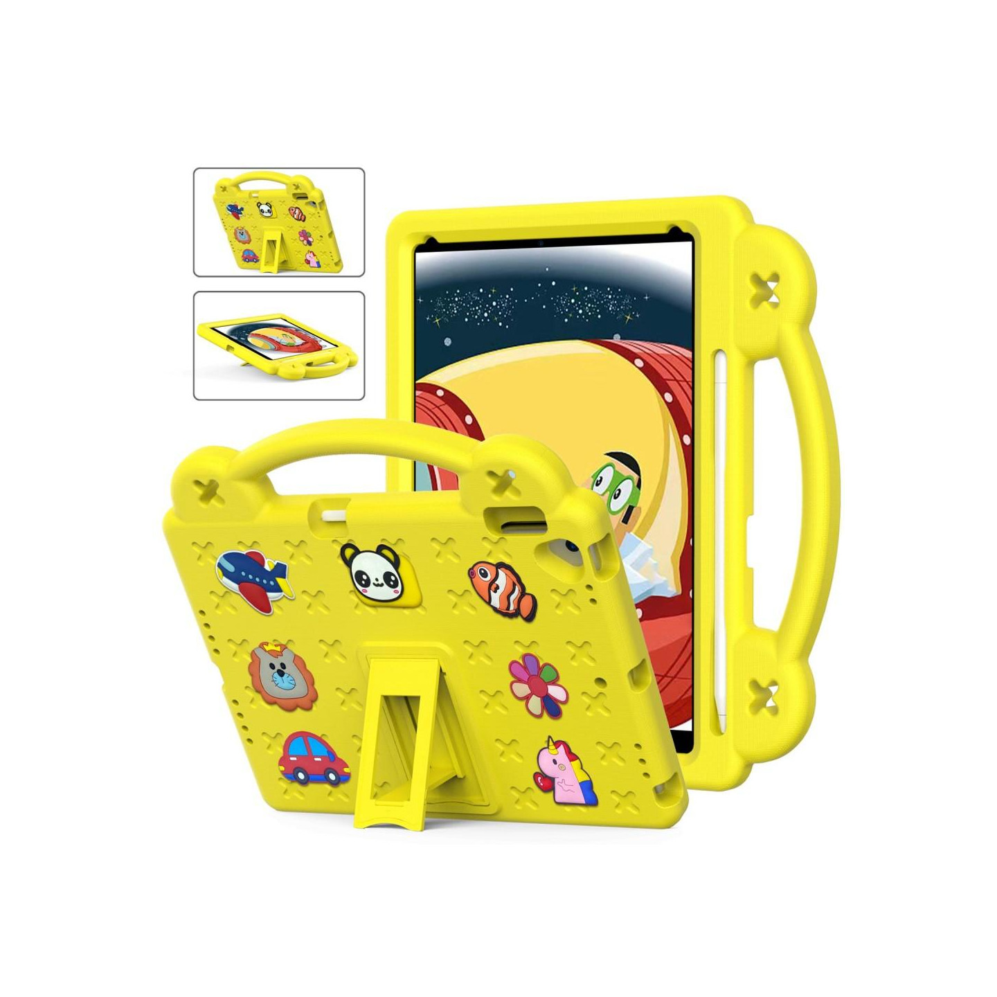 Apple iPad 10.2 2021 2020 2019 EVA Foam Stativdeksel - Gul