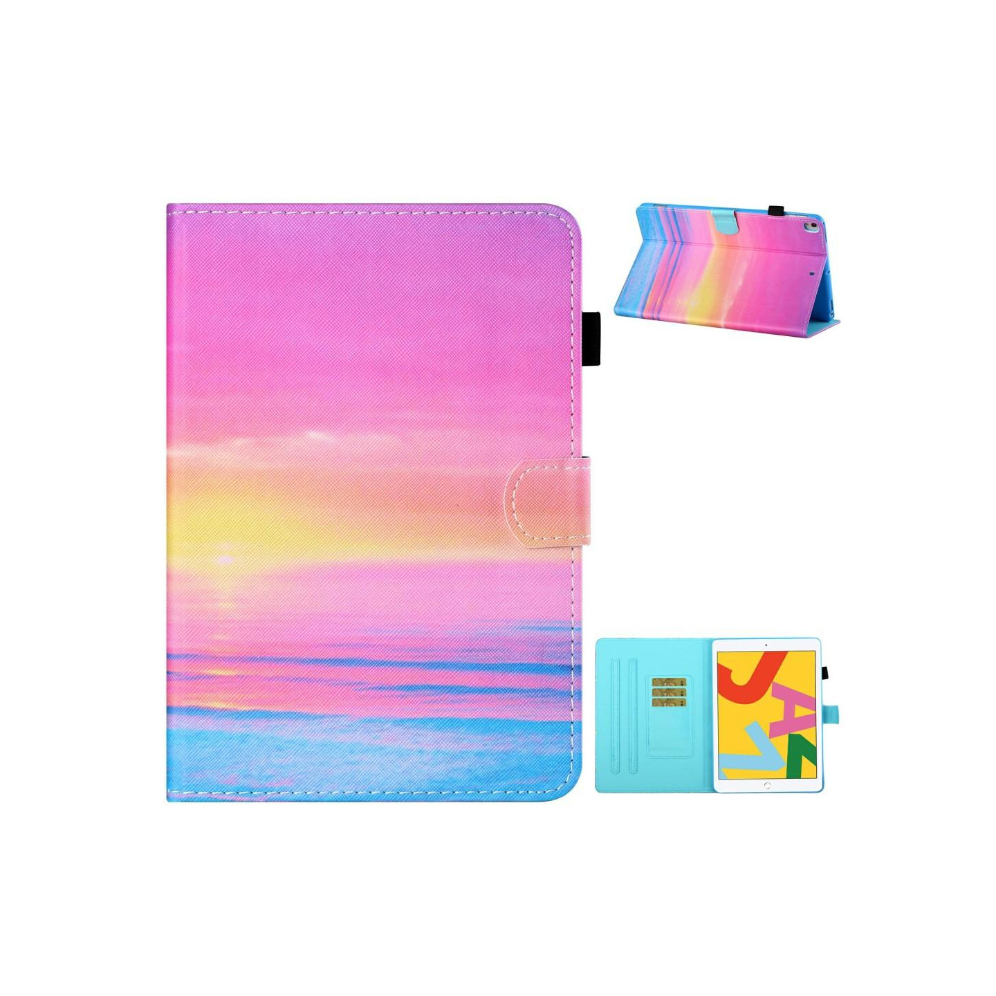 Til iPad 10.2 (2021)/(2020)/(2019) Tabletcover Stativetui - Solnedgang