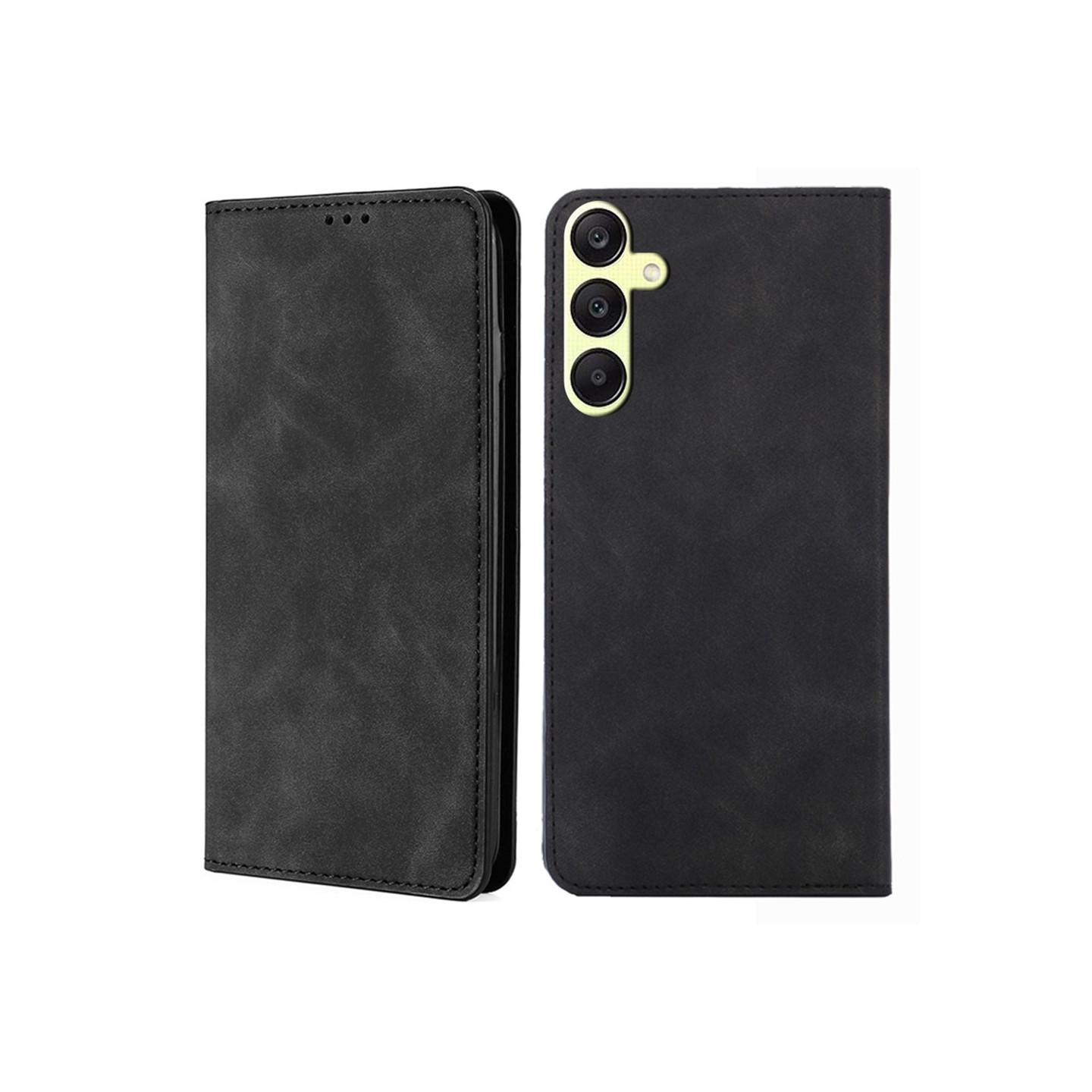 Wallet Stand Flip - telefonetui til Samsung Galaxy A25 - Sort