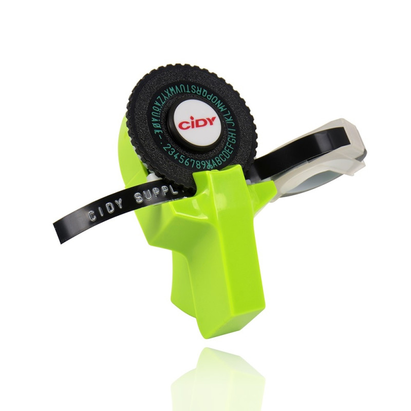 etikettmaskin med 2 stk 9 mm for Motex 3D - skriveretikett