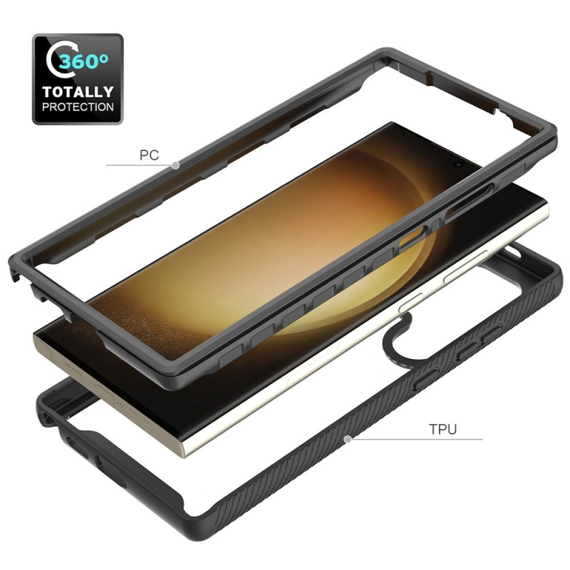 Til Samsung Galaxy S24 Ultra Case PC+TPU Støddæmpende Mobiltelefon Bagside