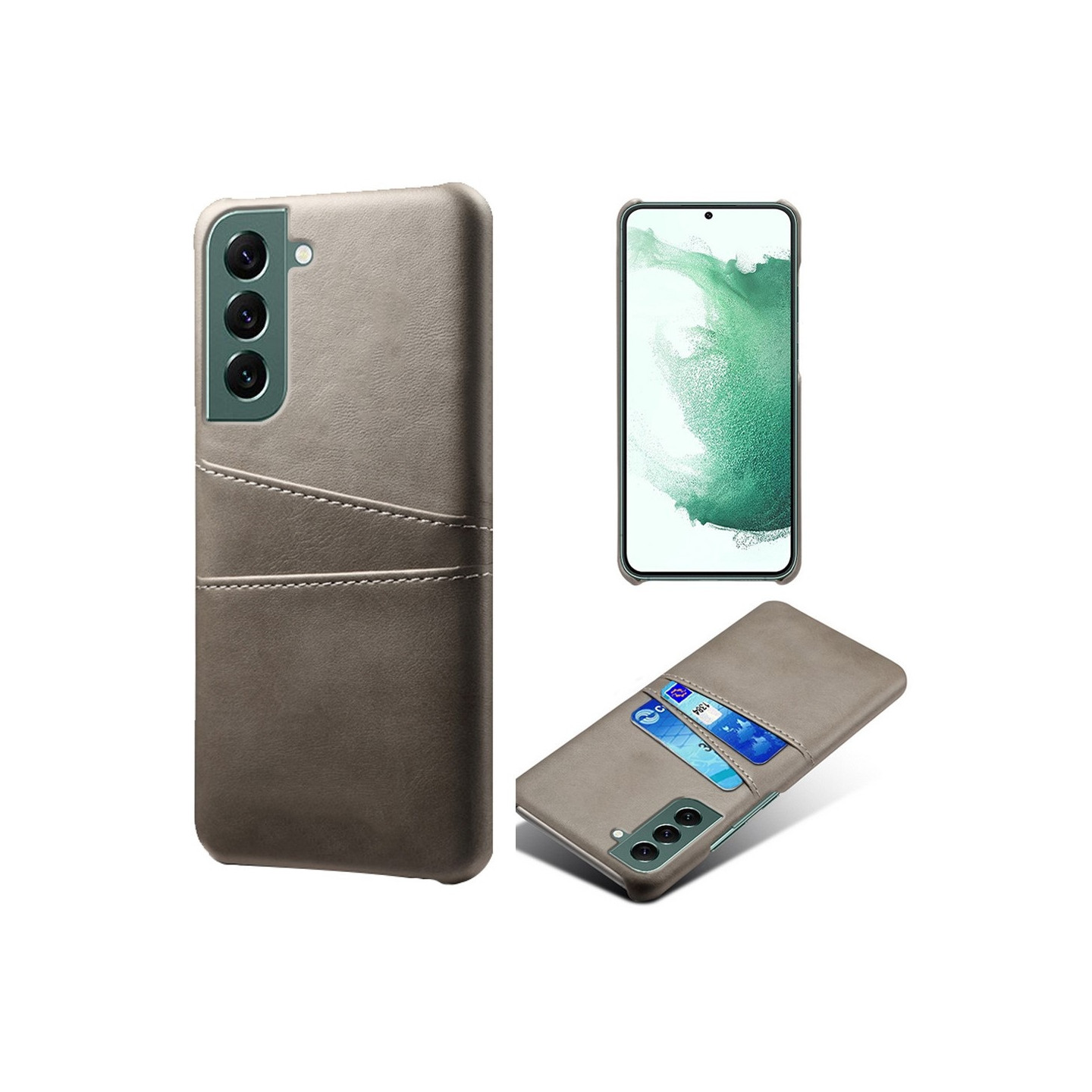 Til Samsung Galaxy S24 Deksel med 2 Spor - Grå