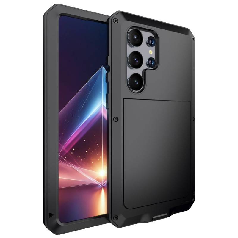 Samsung Galaxy S24 Ultra Case Armor beskyttelsesdeksel + Herdet Glass