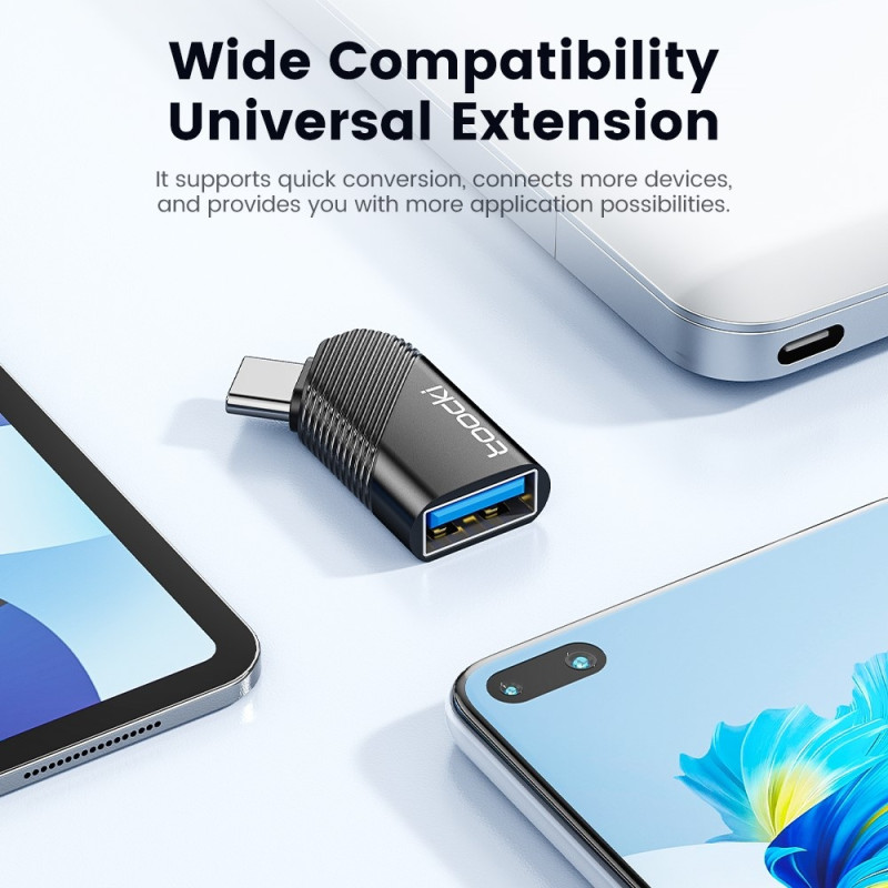 TOOCKI USB - C mann til USB 3.0 kvinnelig omformer 5 Gbps dataadapter