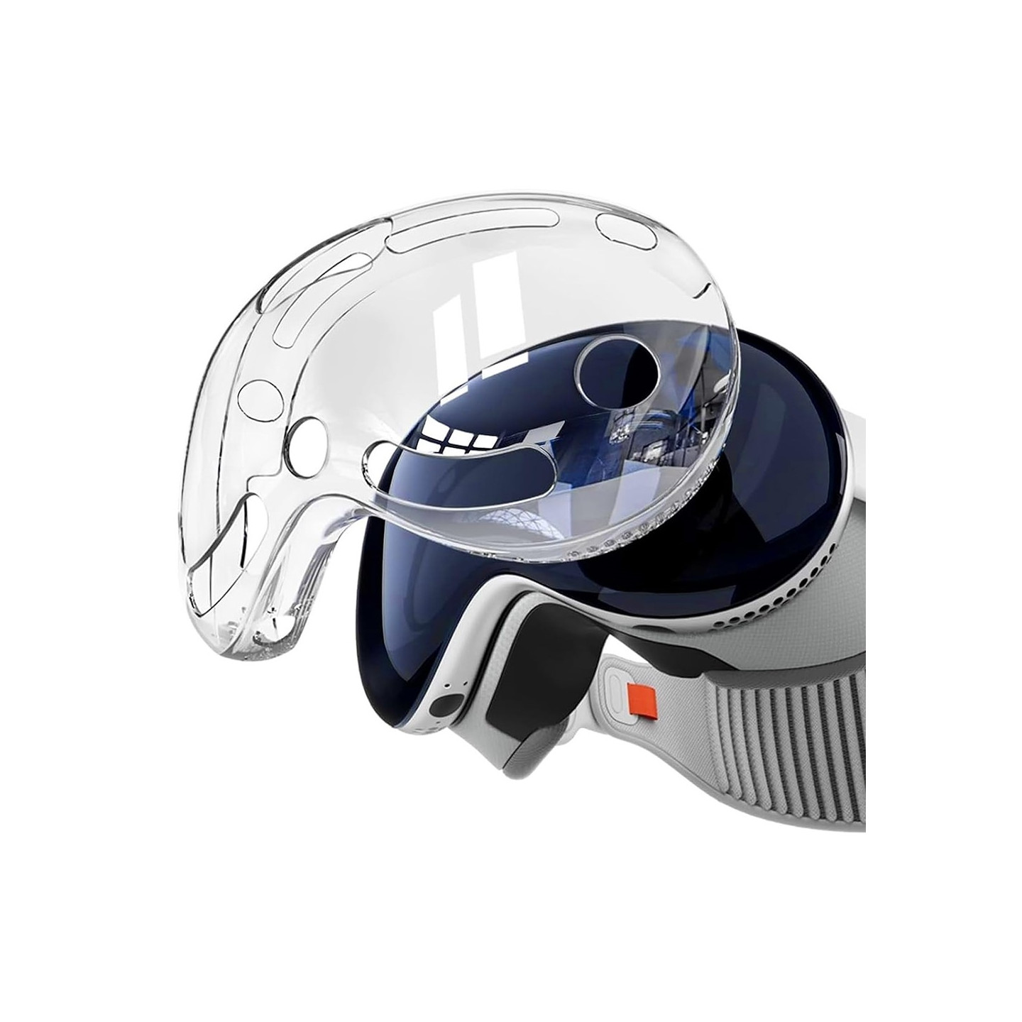 Beskyttelsesetui til Vision Pro MR Headset TPU+PC ridsebeskyttelse