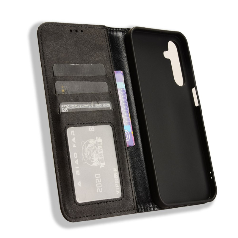 Wallet Stand Flip - telefonetui til Samsung Galaxy A25 - Sort