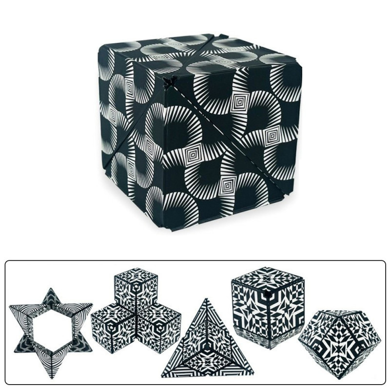 Fidget 6x6x6cm 3D Magnetic Cube Changing Magic Cube Puslespil
