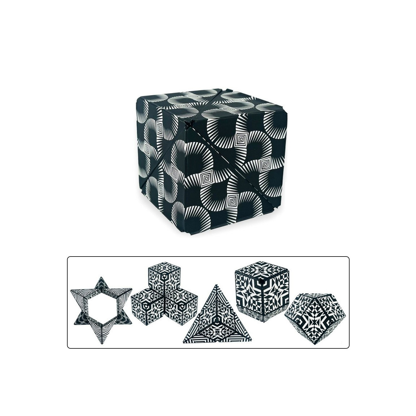 Fidget 6x6x6cm 3D Magnetic Cube Changing Magic Cube Puslespil