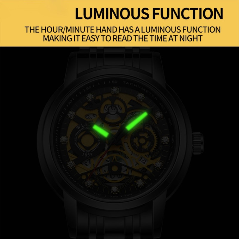 Men's Wristwatch Watch WLISTH S518 Quartz Silver