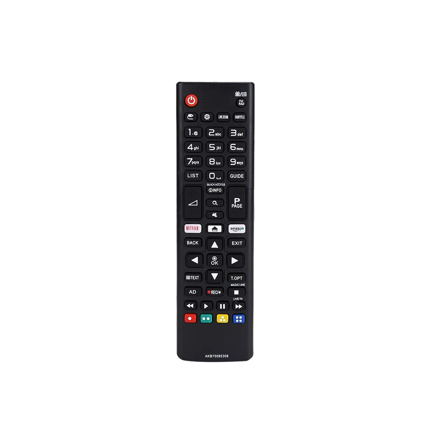 TV remote control Replacement for AKB75095308 LG TV