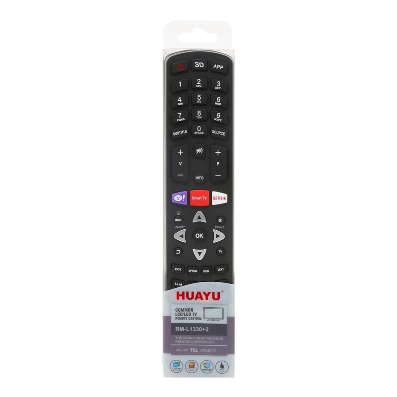 HUAYU TV Fjernkontroll Erstatning for RM - L1330+2 TCL LCD