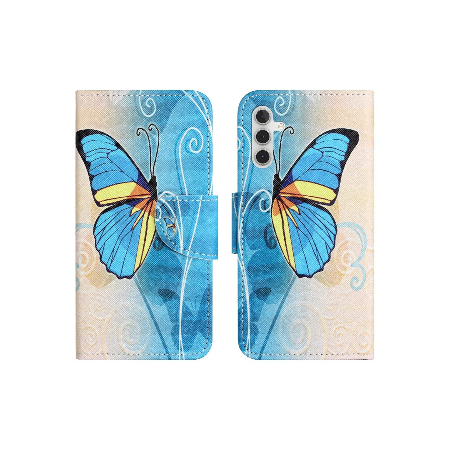 Til Samsung Galaxy A25 tegnebogstativetui mønstertelefoncover