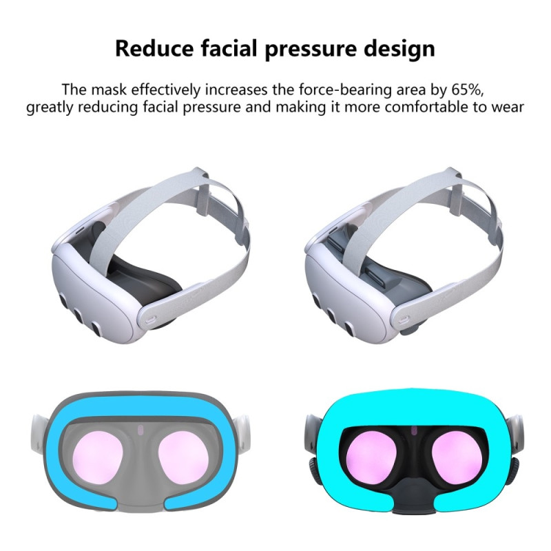 Til Meta Quest 3 Top Cover Varmeafledning Svamp Trykaflastning