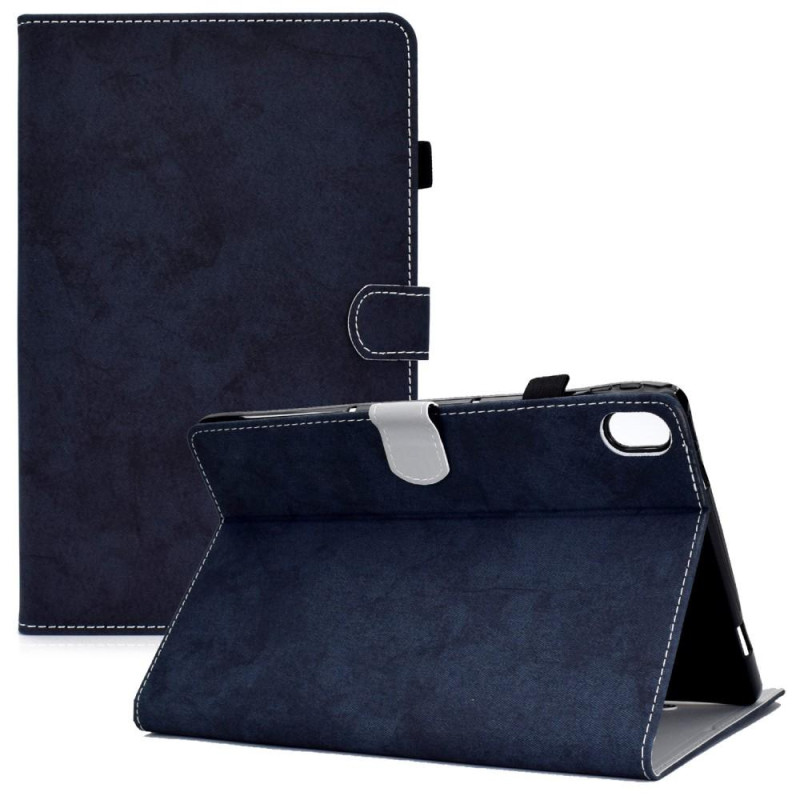 For iPad 10.9 (2022) Tablet Case Cover Cloth Texture - Dark Blue
