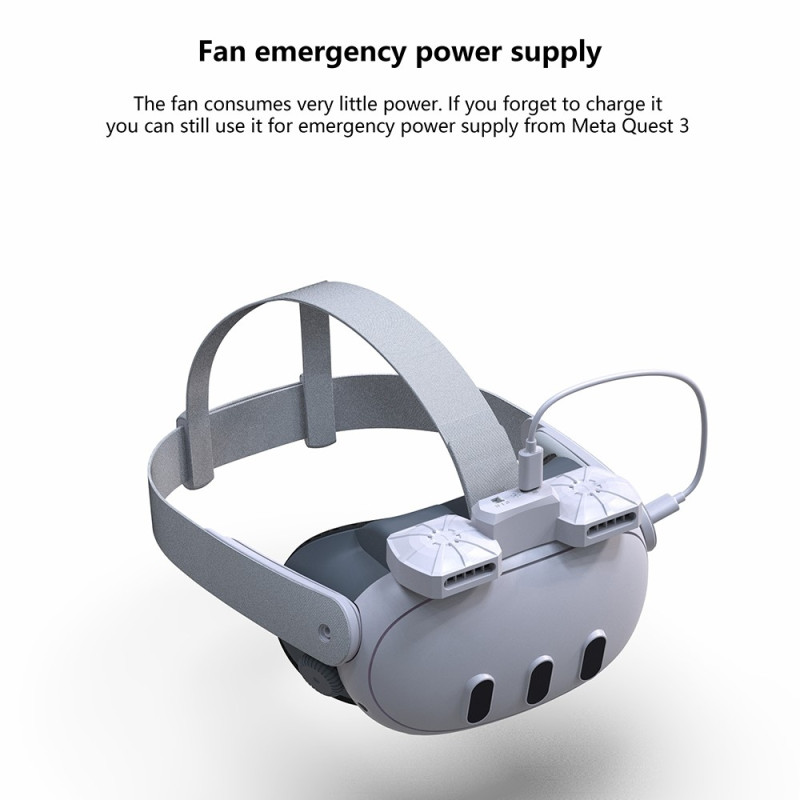 Meta Quest 3 FIIT VR X3 luftsirkulasjonsvifte ansiktspute