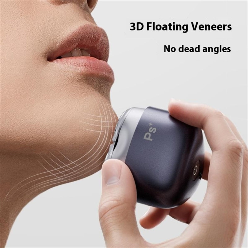 Electric shaver with 3D floating head usb-C fast charging IPX7 waterproof