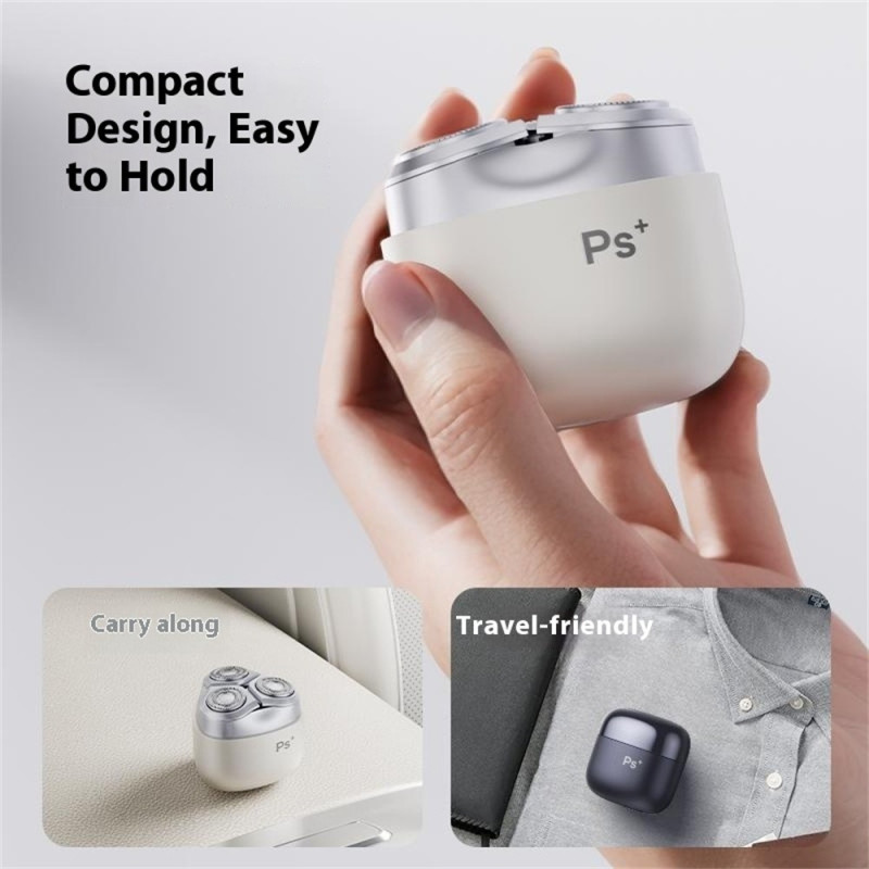 Sähköparranajokone, jossa 3D-kelluva pää, USB-C-pikalataus, IPX7-vedenpitävä