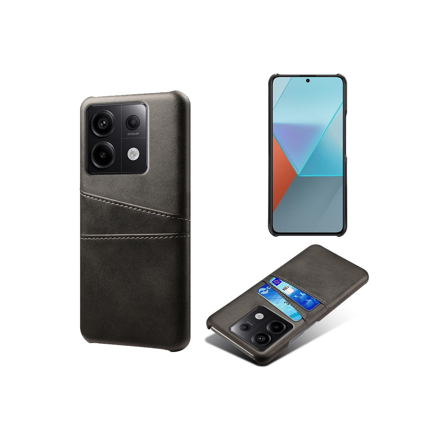 for Xiaomi Redmi Note 13 Pro 5G Cover Case Back Card Pockets