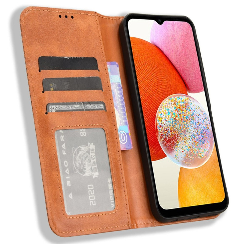 Wallet Stand Flip Phone Case for Samsung Galaxy A15 5G - Brown