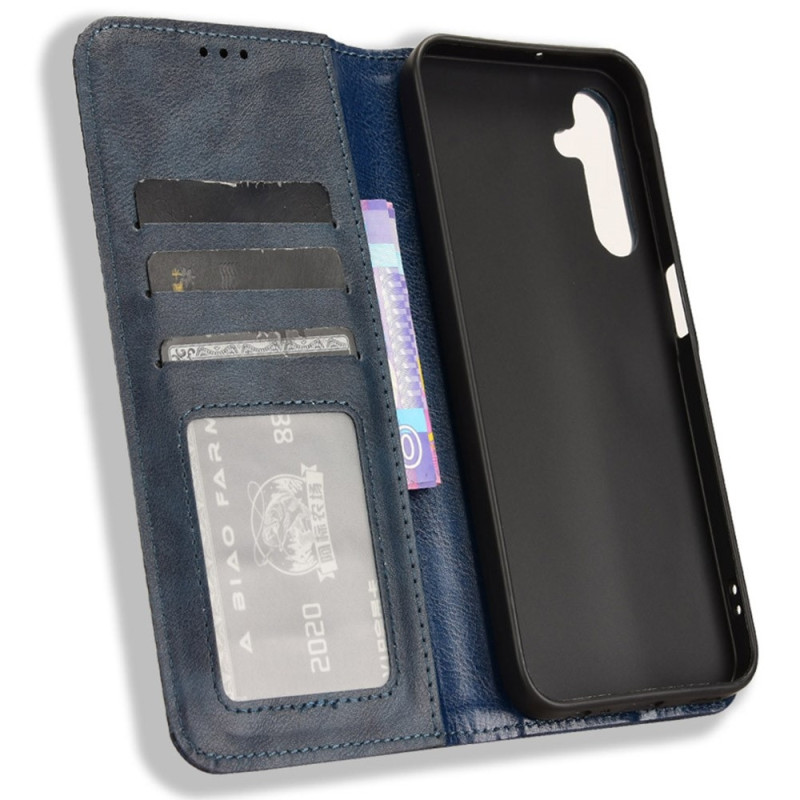 Wallet Stand Flip Phone Case for Samsung Galaxy A15 5G - Blue