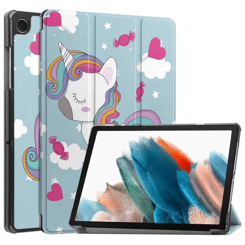 Tri - fold Stand Case for Samsung Galaxy Tab A9+ 11" - Unicorn
