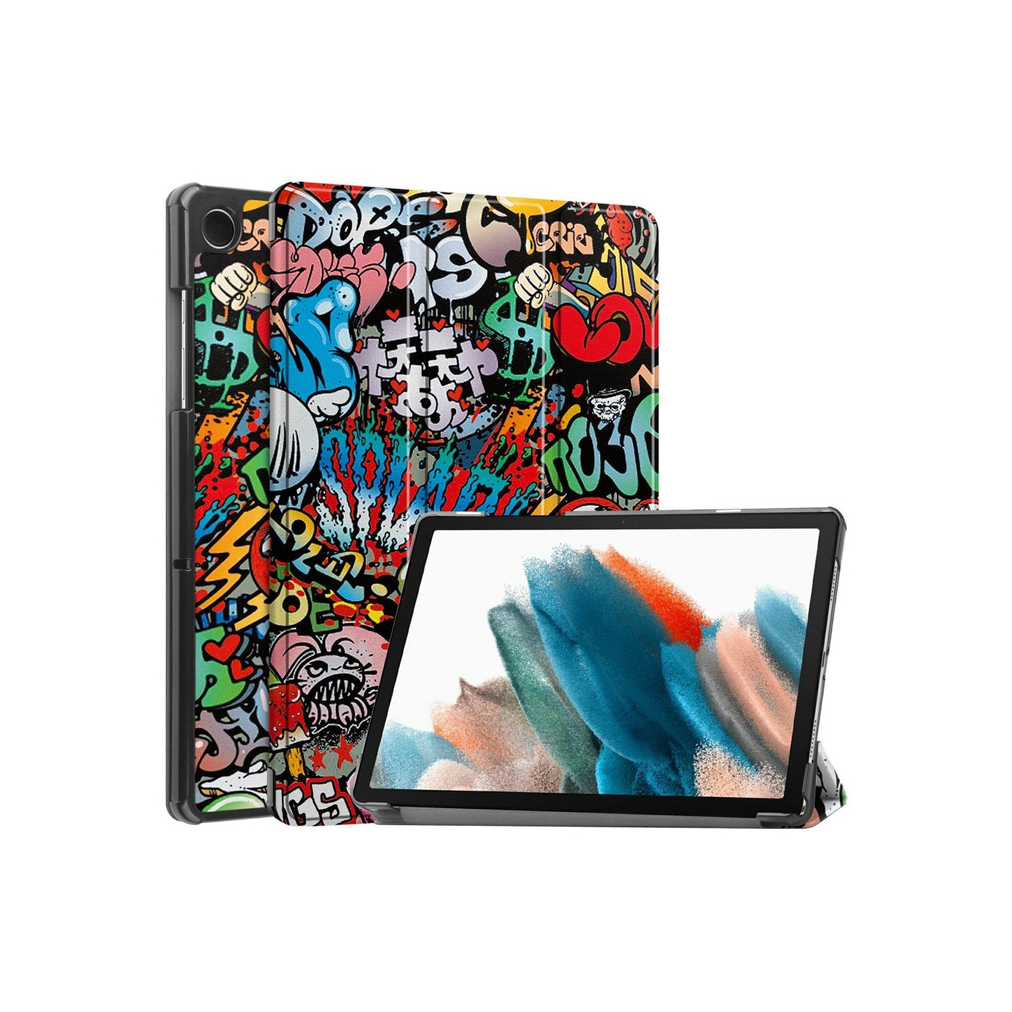 Slim Fit Dekseldeksel Til Samsung Galaxy Tab A9+ 11" - Grafitti