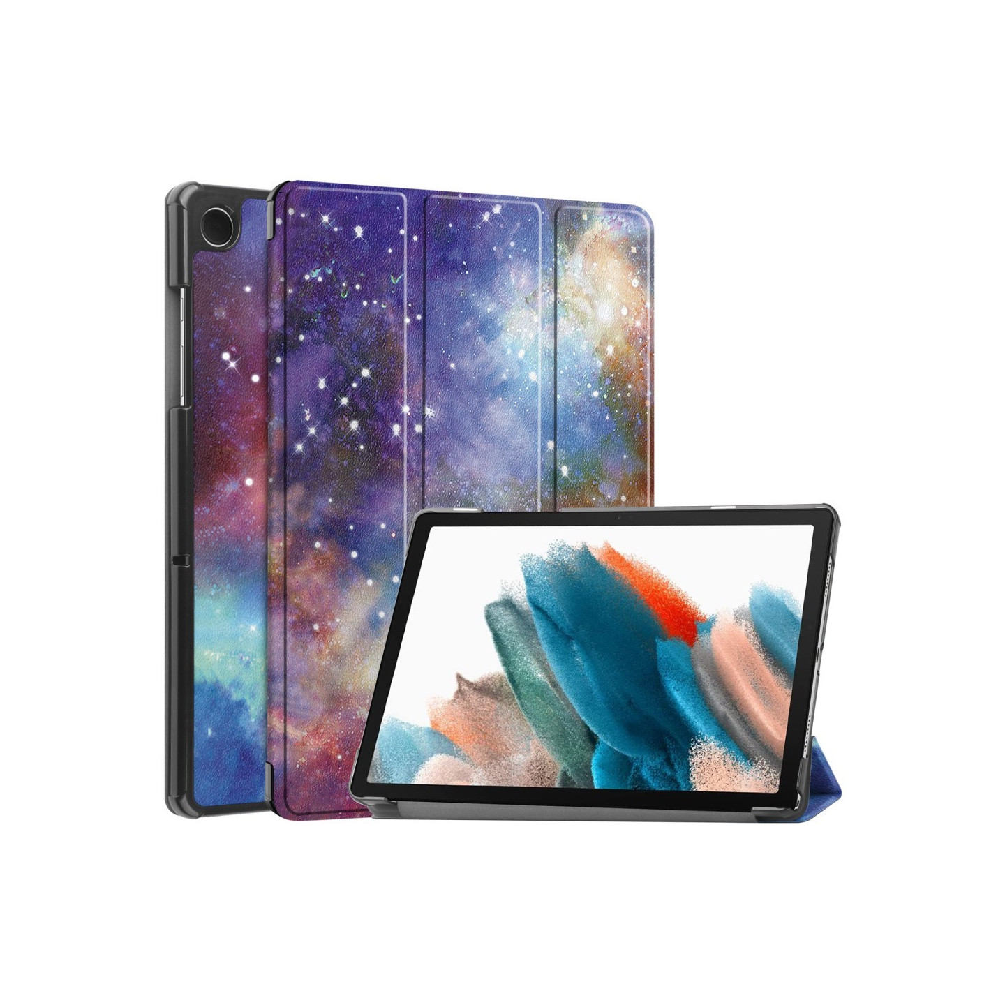 Tri - fold Stand Case for Samsung Galaxy Tab A9+ 11" - Galaxy