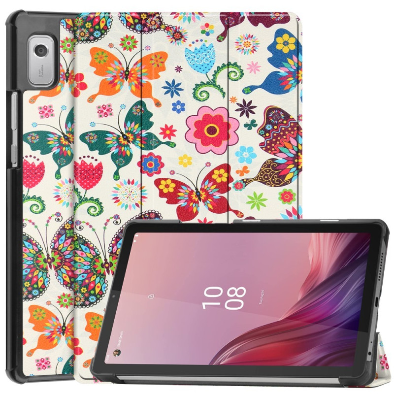 For Lenovo Tab M9 Trifold Stand Cover - Butterflies