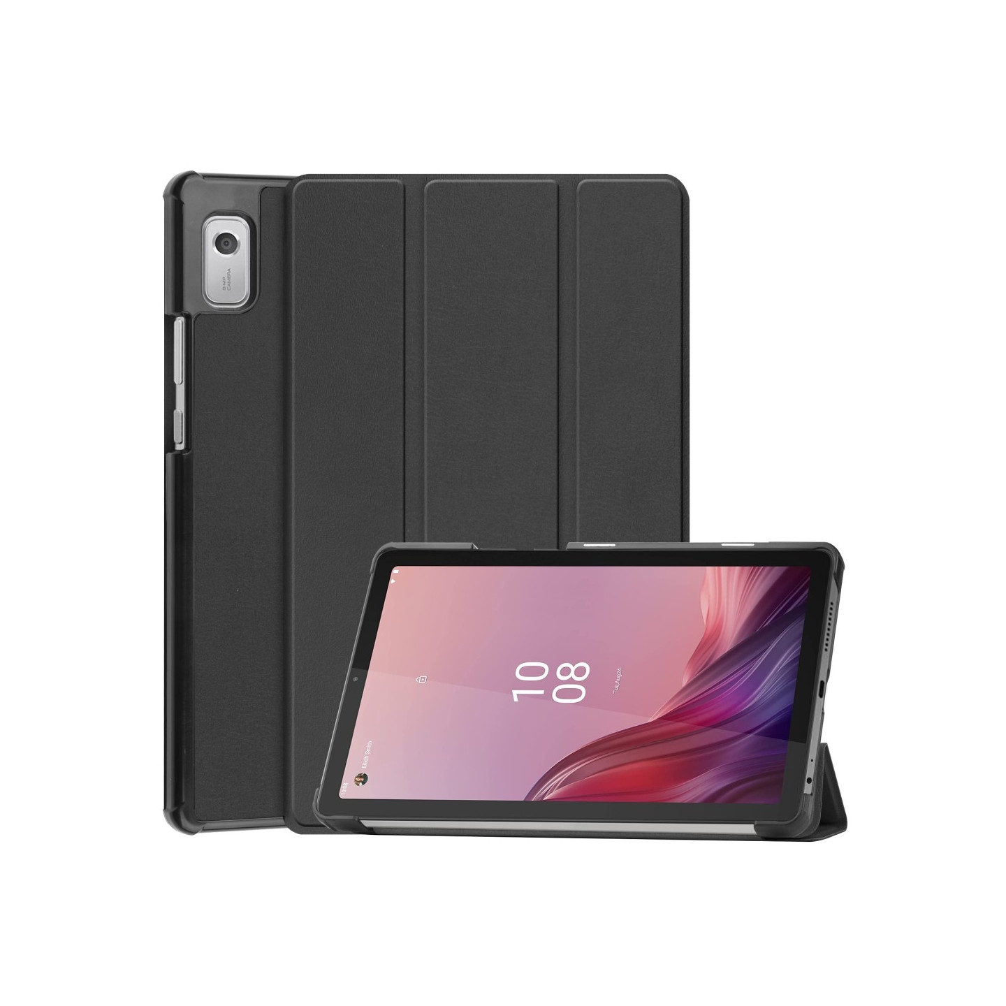 For Lenovo Tab M9 Trifold Stand Cover - Black