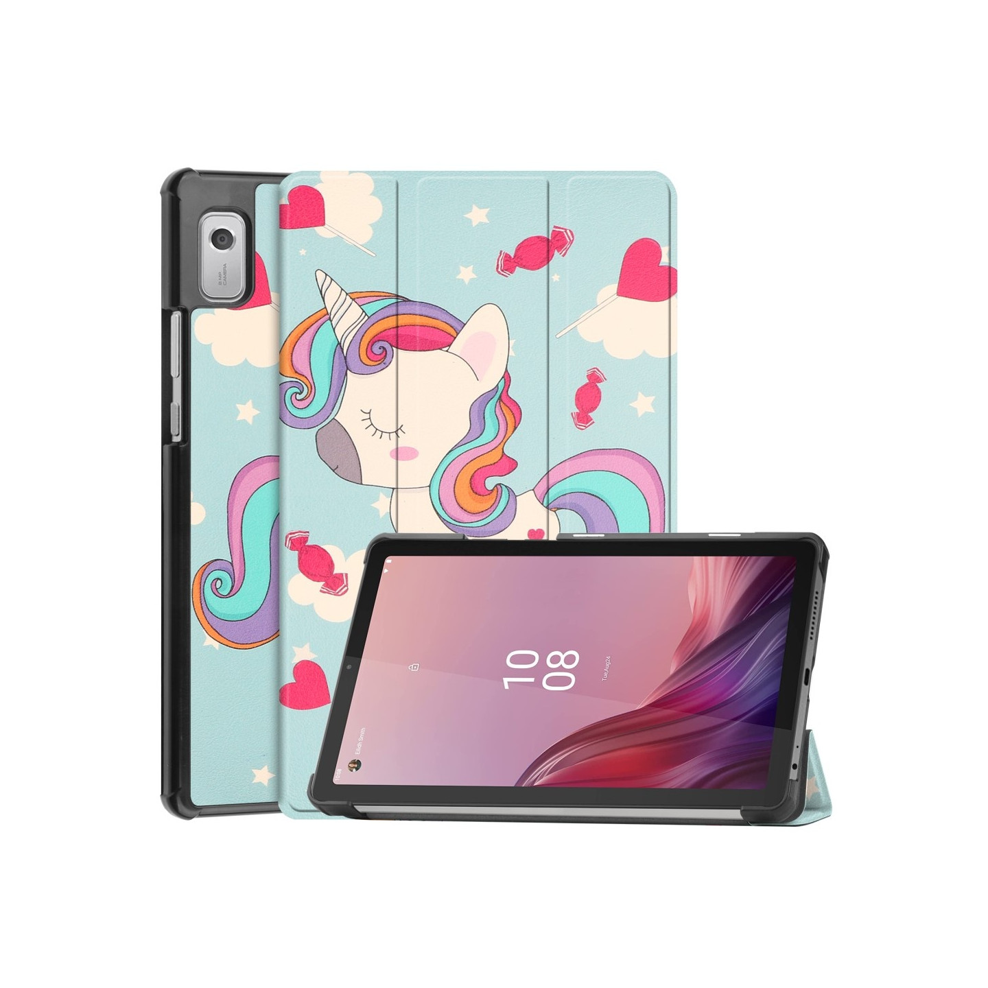 Trifoldbart deksel til Lenovo Tab M9 - Hest