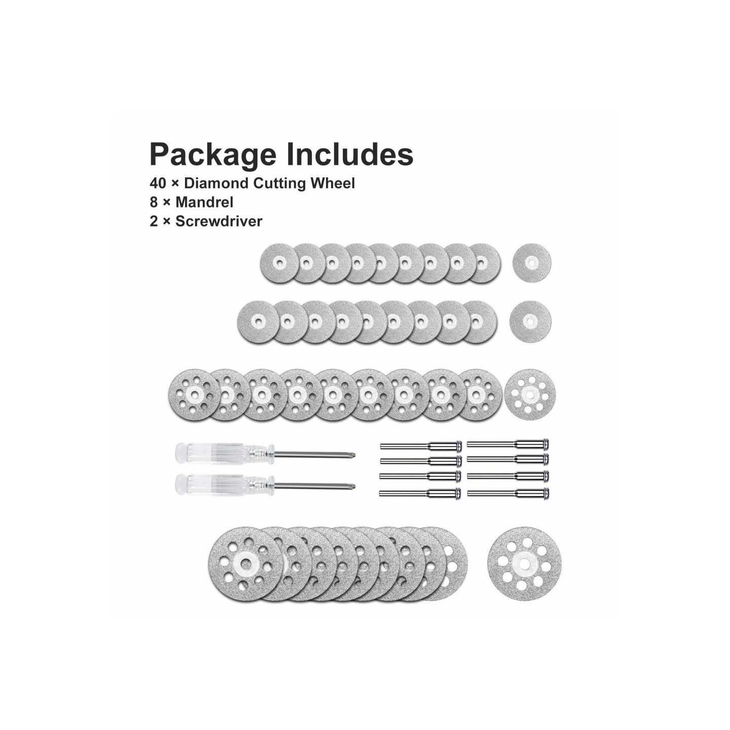 50 pcs Diamond cut cutting discs precious stones Glass ceramics