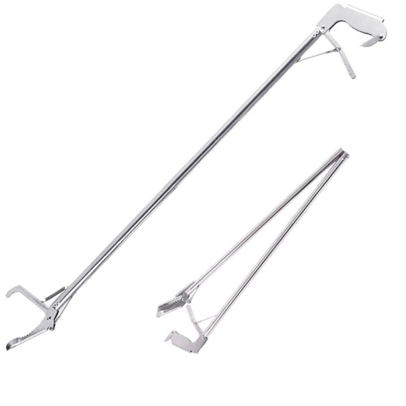 Rustfrit stål slangetang krybdyrfanger med lås - 1,5 m