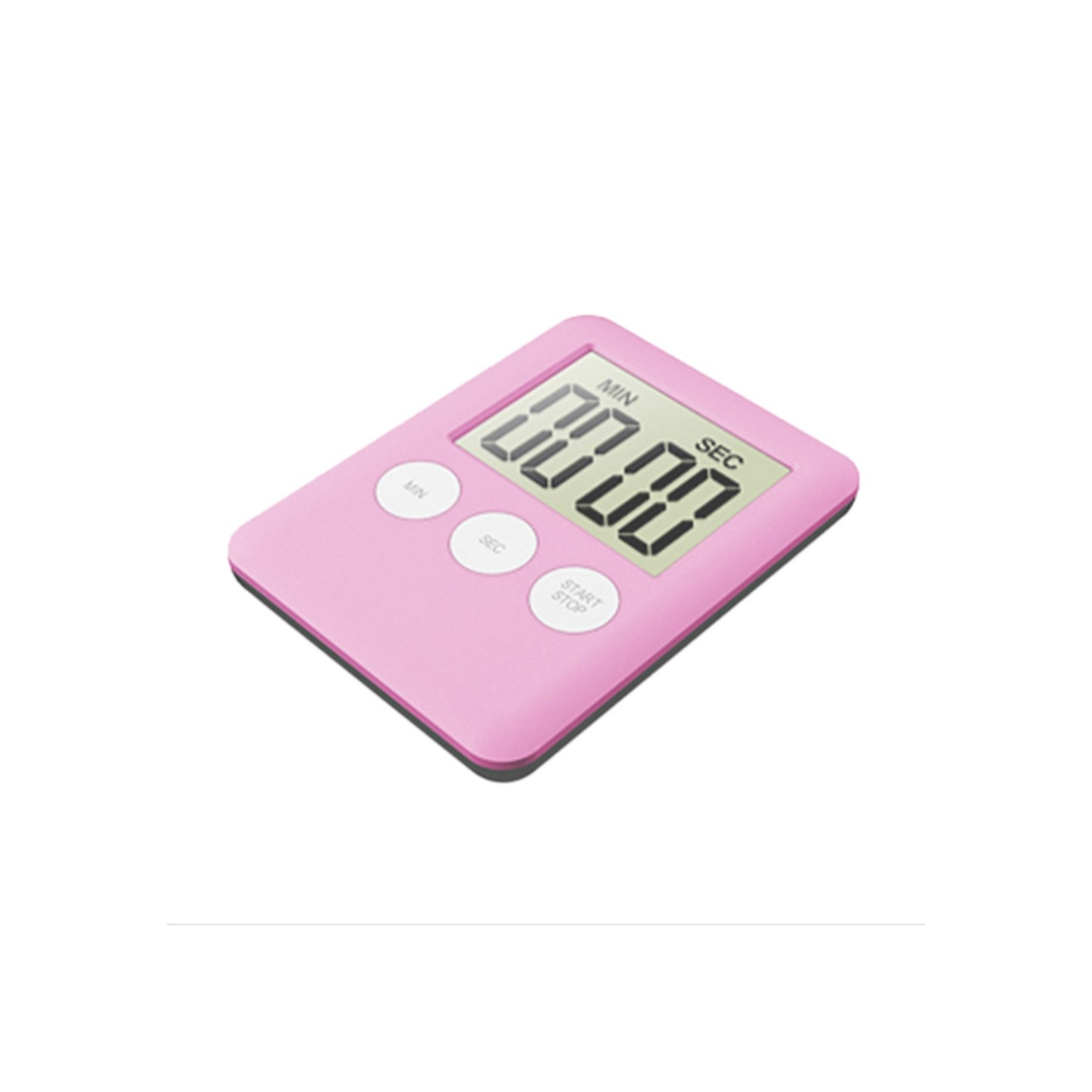 Tynn kjøkkentidsur Storskjerm Digital Magnetisk Nedtelling - Rosa