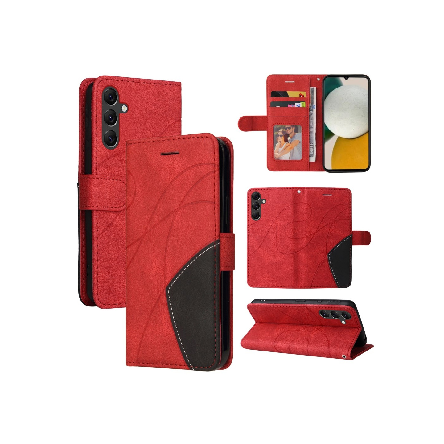 KT Lommebok - deksel til Samsung Galaxy A05s - Rød