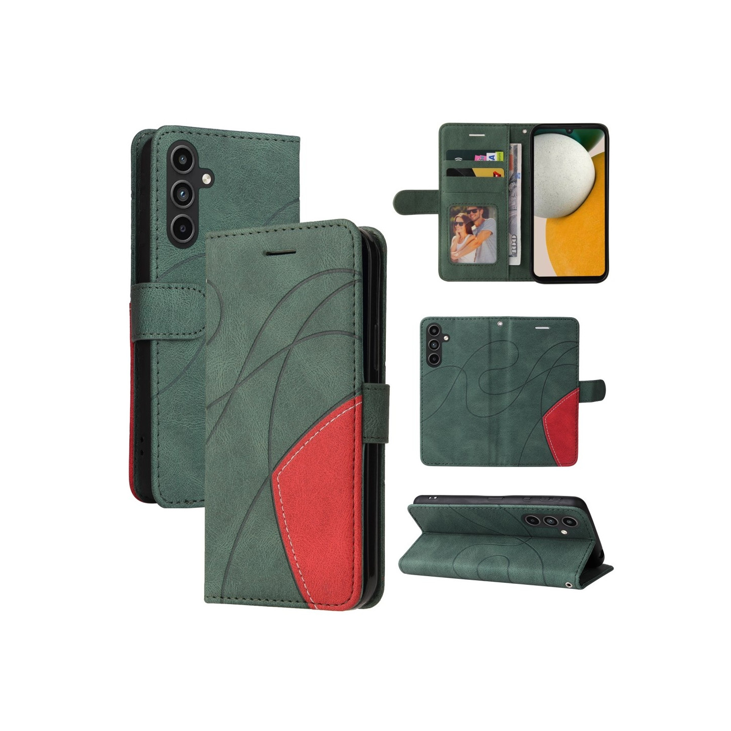 KT Lommebok - deksel til Samsung Galaxy A15 - Grønn
