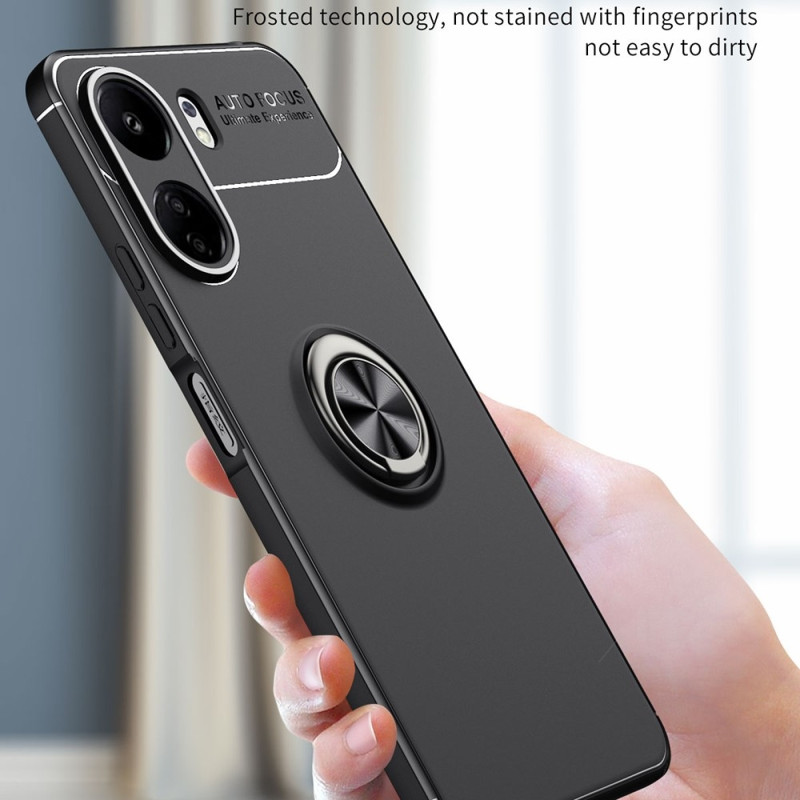 For Xiaomi Redmi 13C Hybrid Shell Finger Ring Metal Plate