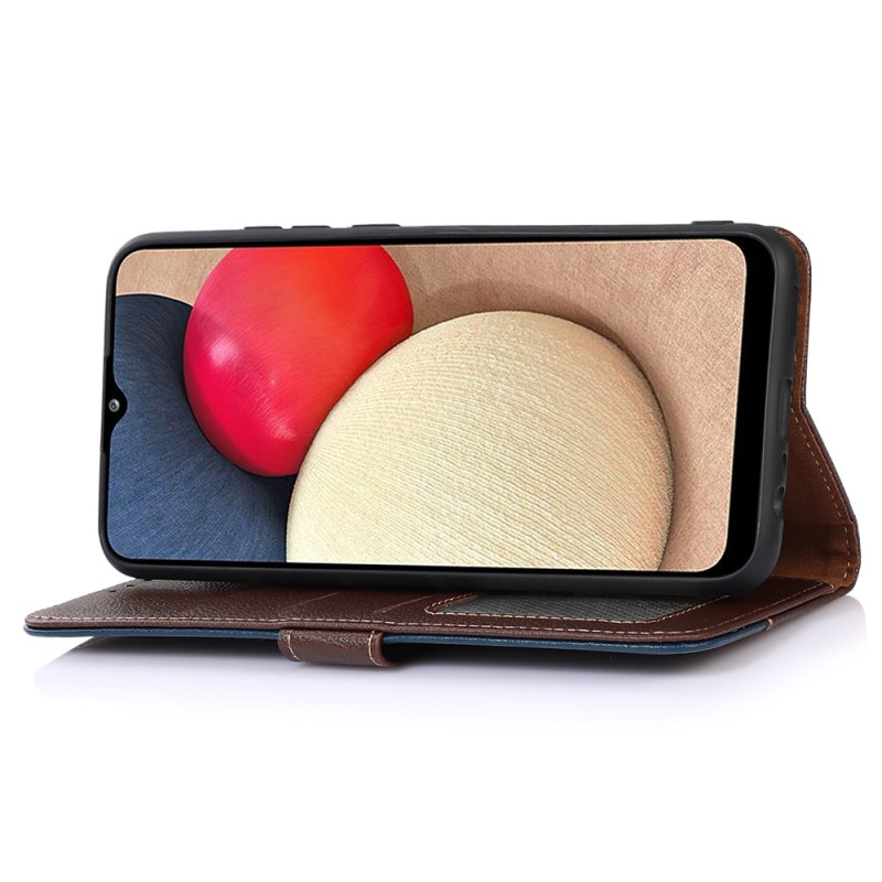 KHAZNEH Wallet case for Xiaomi Redmi 13C - Brown - Blue