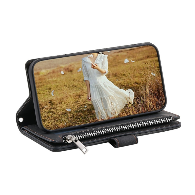 Xiaomi Redmi Note 15 Pro 5G Zipper Wallet Case Rhombus Stitching Line Puhelinsuojus