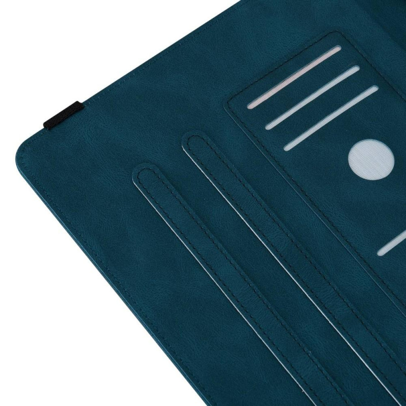 Apple iPad 10.9 2022 Sammenleggbart Veske Kortholder Sommerfugl - Blå