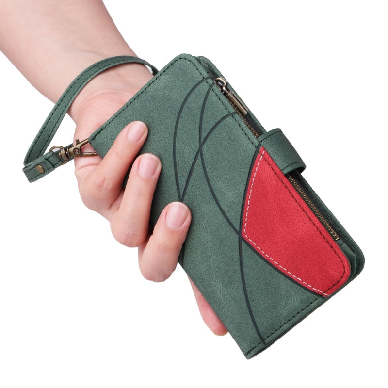 KT Wallet Case for Xiaomi Redmi 13C - Green - Red