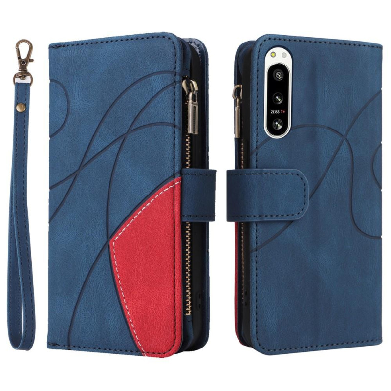 KT Multi - function Series - 5 Sony Xperia 5 IV Phone Suojakuori - Sininen