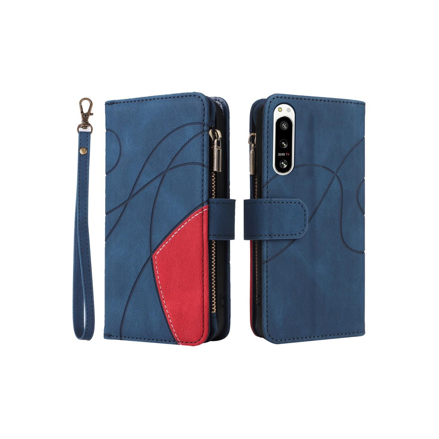 KT Multi - function Series - 5 For Sony Xperia 5 IV Phone Case - Blue