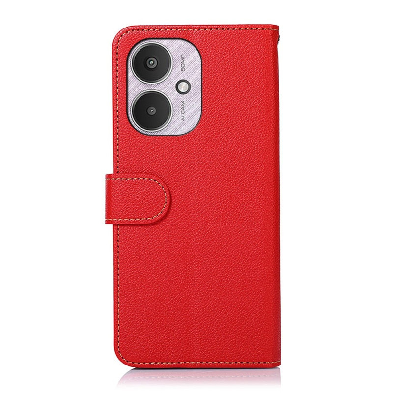 KHAZNEH Wallet case for Xiaomi Redmi 13C - Red - Black